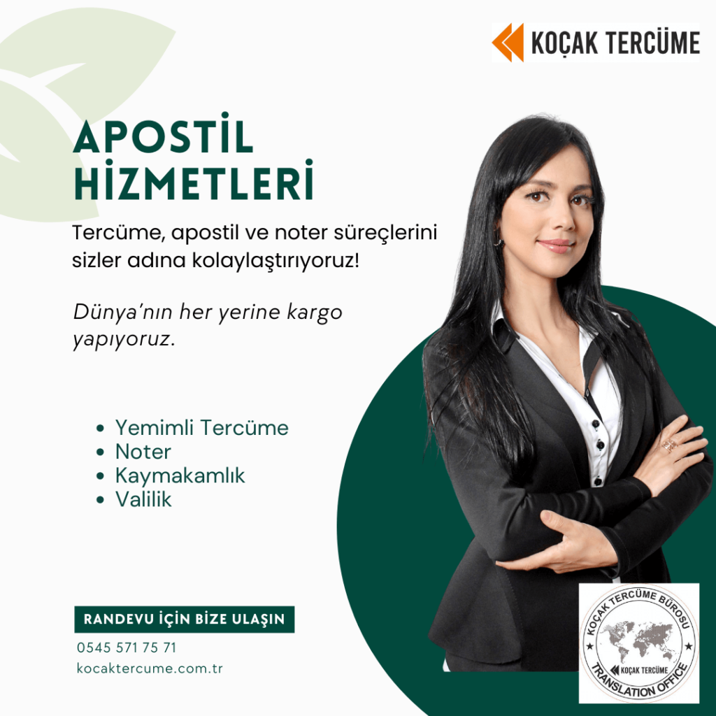 Apostil işlemleri