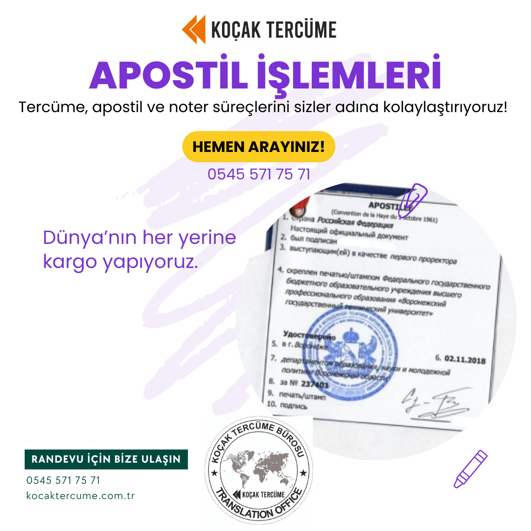 apostil işlemleri